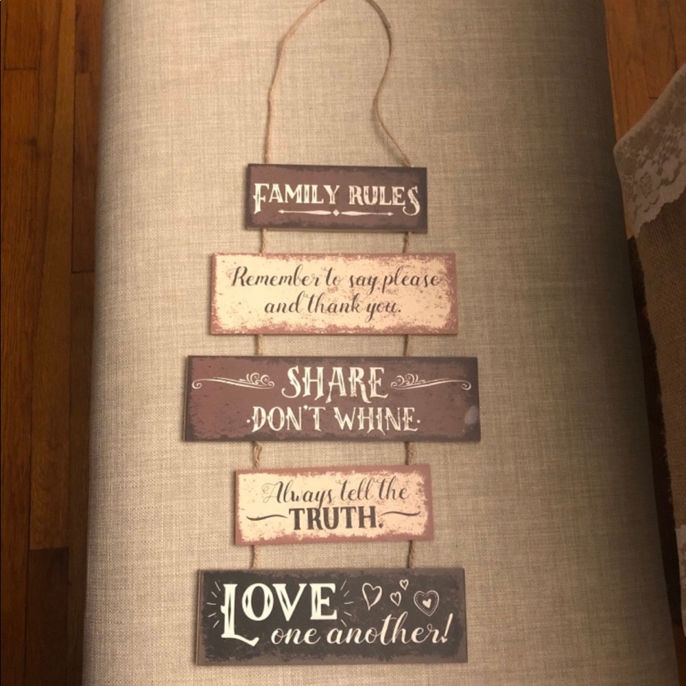 Home Decor Sign - double sided